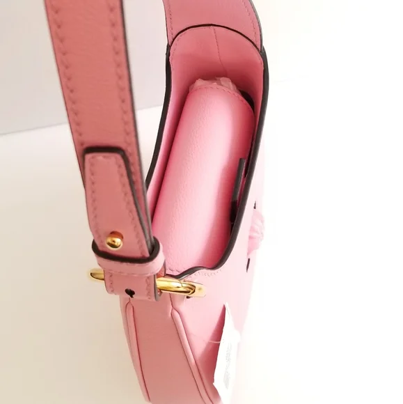 Versace La Medusa Convertible Leather Crossbody Bag Pink - Picture 5 of 11